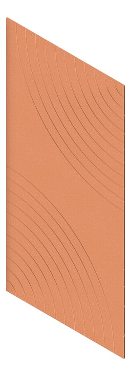 3D Presentation Image of Panel Acoustic AutexNZ Groove V5 HalfSpaced Canyon