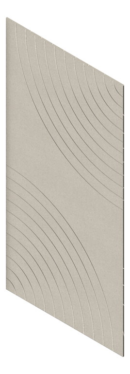 3D Presentation Image of Panel Acoustic AutexNZ Groove V5 HalfSpaced Opera