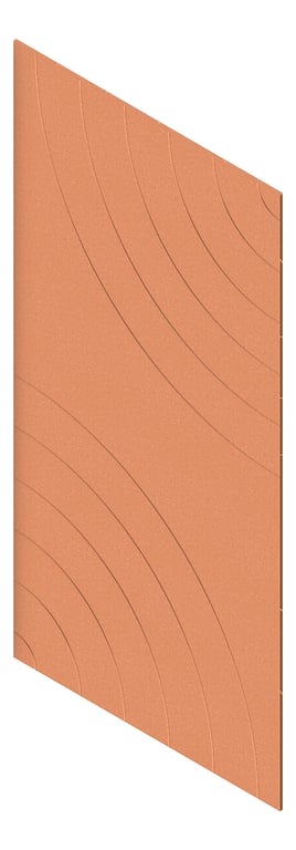 3D Presentation Image of Panel Acoustic AutexNZ Groove V5 TypicalSpaced Canyon