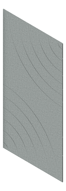 3D Presentation Image of Panel Acoustic AutexNZ Groove V5 TypicalSpaced Flatiron