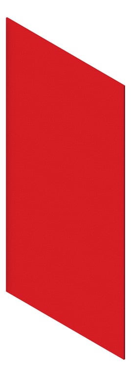 3D Presentation Image of Fabric Acoustic AutexNZ Vertiface BlazingRed