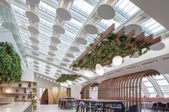 Horizon Circle in Pavilion.jpg Image of Horizon Circle Suspended Autex US