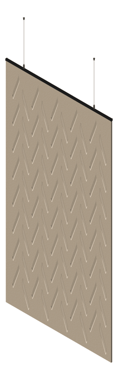 3D Presentation Image of Screen Acoustic AutexUK Cascade Folding F4 Material