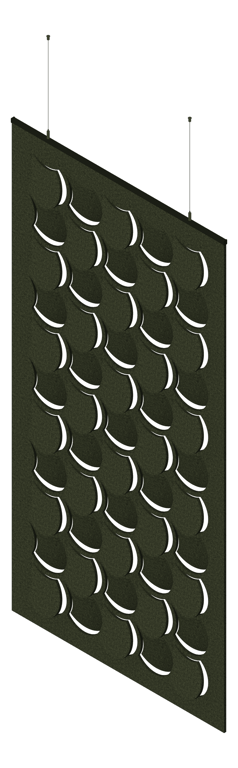 3D Presentation Image of Screen Acoustic AutexUK Cascade Folding F8