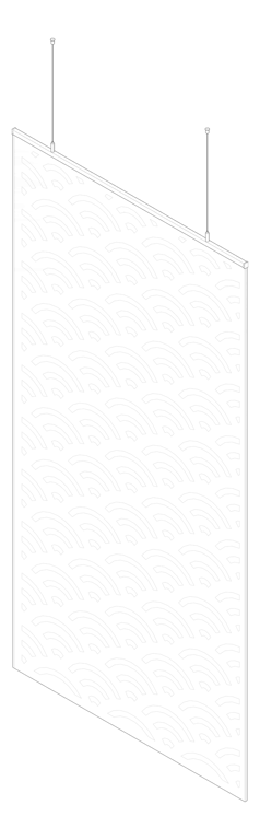 3D Documentation Image of Screen Acoustic AutexUK Cascade Static S10 Material