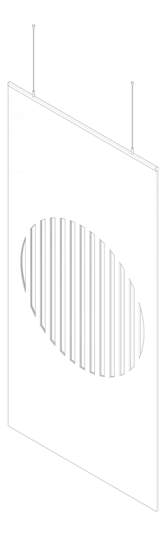 3D Documentation Image of Screen Acoustic AutexUK Cascade Static S2