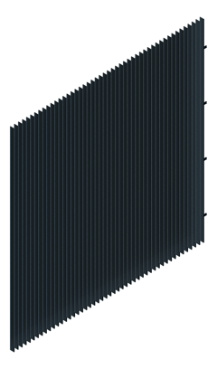 3D Presentation Image of Frontier Fin Tundra Autex UK