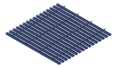 3D Presentation Image of Frontier Raft Trapezoid Autex UK