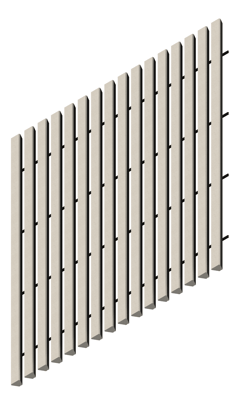 3D Presentation Image of Frontier Raft Trapezoid Autex UK