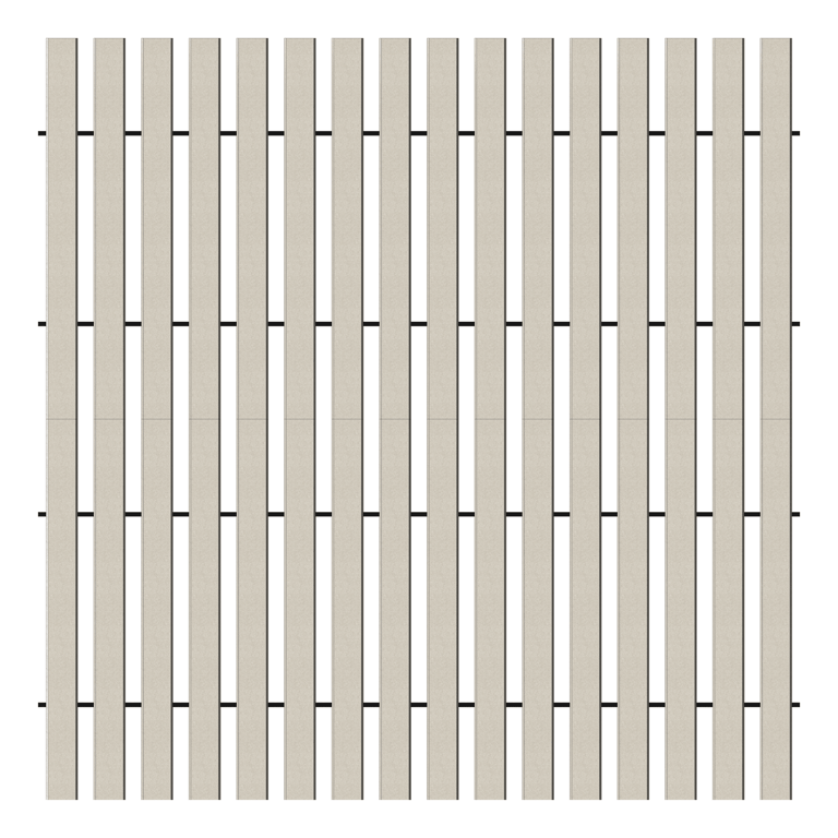 Front Image of WallBaffles Acoustic AutexUK Frontier Raft Trapezoid