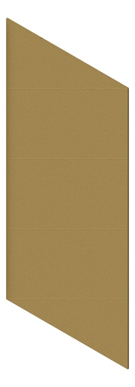3D Presentation Image of Panel Acoustic AutexUK Groove V2 DoubleSpaced Highland