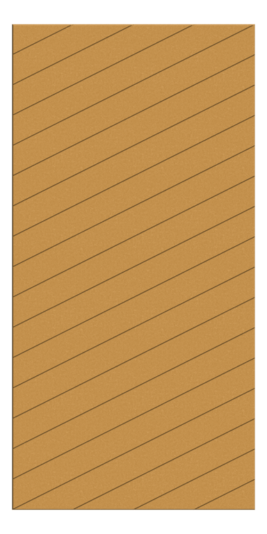 Front Image of Panel Acoustic AutexUK Groove V2 HalfSpaced Beehive