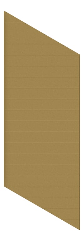 3D Presentation Image of Panel Acoustic AutexUK Groove V2 HalfSpaced Highland