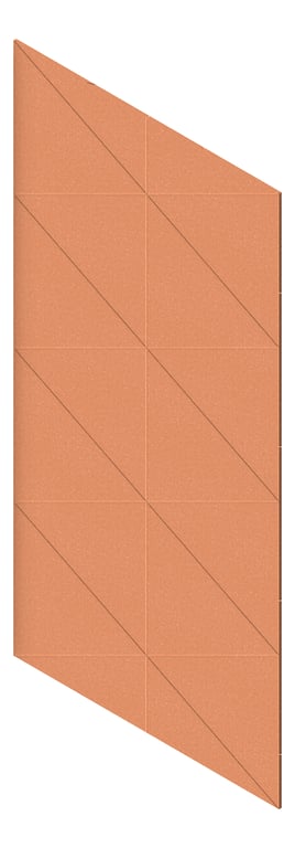 3D Presentation Image of Panel Acoustic AutexUK Groove V3 DoubleSpaced Canyon