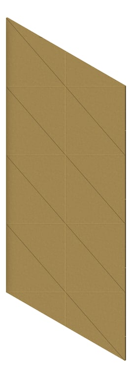 3D Presentation Image of Panel Acoustic AutexUK Groove V3 DoubleSpaced Highland