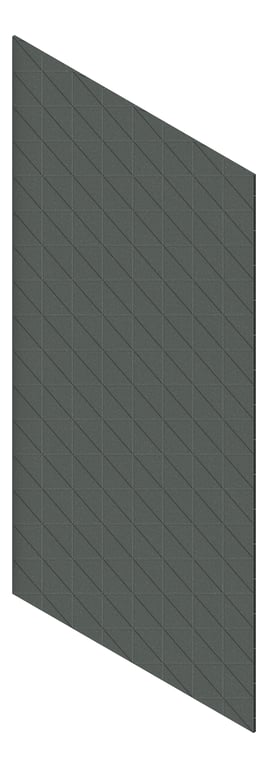 3D Presentation Image of Panel Acoustic AutexUK Groove V3 HalfSpaced Caspian