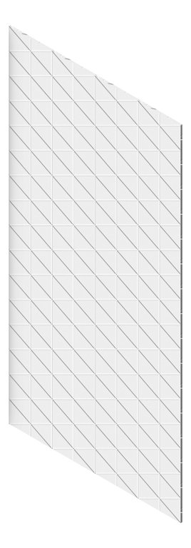 3D Presentation Image of Panel Acoustic AutexUK Groove V3 HalfSpaced Pavilion