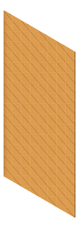 3D Presentation Image of Panel Acoustic AutexUK Groove V3 HalfSpaced Senado