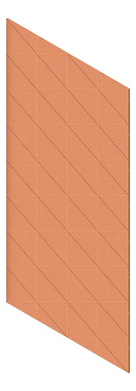 3D Presentation Image of Panel Acoustic AutexUK Groove V3 TypicalSpaced Canyon