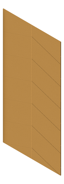 3D Presentation Image of Panel Acoustic AutexUK Groove V4 DoubleSpaced Beehive