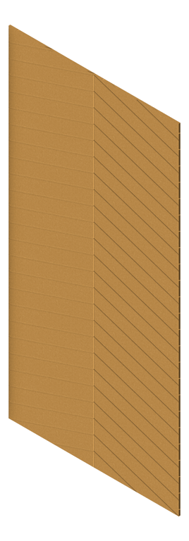 3D Presentation Image of Panel Acoustic AutexUK Groove V4 HalfSpaced Beehive