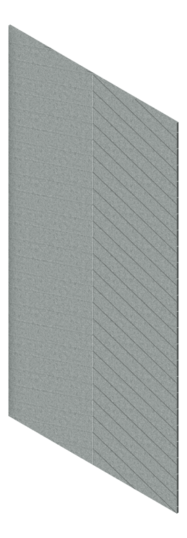3D Presentation Image of Panel Acoustic AutexUK Groove V4 HalfSpaced Flatiron