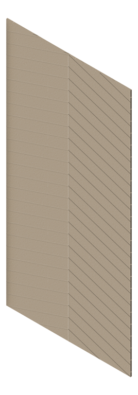 3D Presentation Image of Panel Acoustic AutexUK Groove V4 HalfSpaced Parthenon