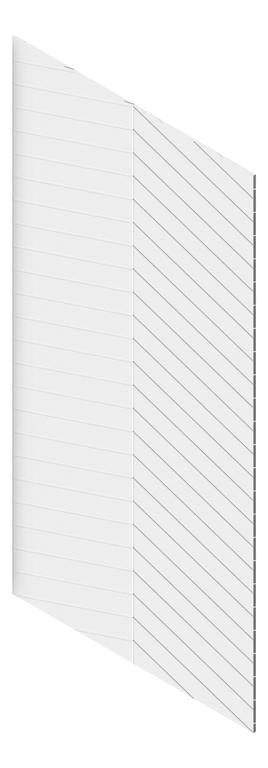 3D Presentation Image of Panel Acoustic AutexUK Groove V4 HalfSpaced Pavilion