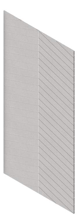 3D Presentation Image of Panel Acoustic AutexUK Groove V4 HalfSpaced Savoye