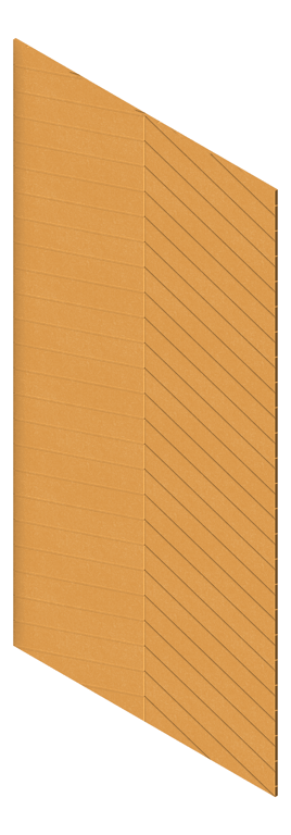 3D Presentation Image of Panel Acoustic AutexUK Groove V4 HalfSpaced Senado