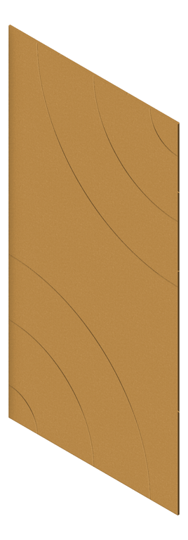 3D Presentation Image of Panel Acoustic AutexUK Groove V5 DoubleSpaced Beehive