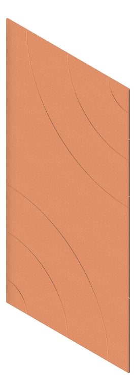 3D Presentation Image of Panel Acoustic AutexUK Groove V5 DoubleSpaced Canyon