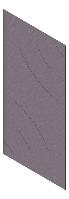 3D Presentation Image of Panel Acoustic AutexUK Groove V5 DoubleSpaced Cavalier