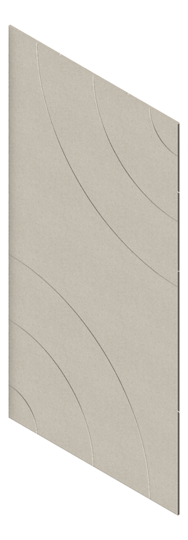 3D Presentation Image of Panel Acoustic AutexUK Groove V5 DoubleSpaced Opera
