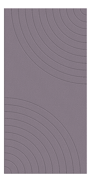 Front Image of Panel Acoustic AutexUK Groove V5 HalfSpaced Cavalier