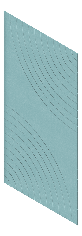 3D Presentation Image of Panel Acoustic AutexUK Groove V5 HalfSpaced FallingWater