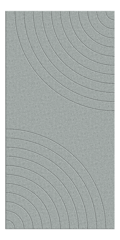 Front Image of Panel Acoustic AutexUK Groove V5 HalfSpaced Flatiron
