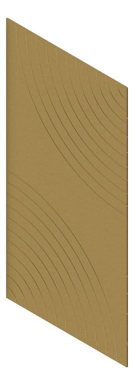 3D Presentation Image of Panel Acoustic AutexUK Groove V5 HalfSpaced Highland