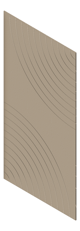 3D Presentation Image of Panel Acoustic AutexUK Groove V5 HalfSpaced Parthenon