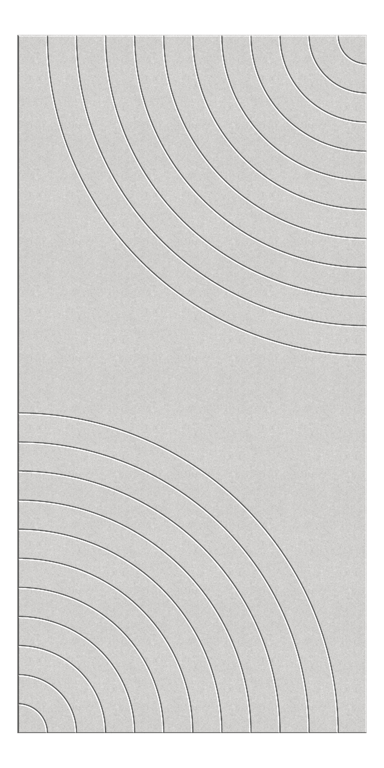 Front Image of Panel Acoustic AutexUK Groove V5 HalfSpaced Savoye