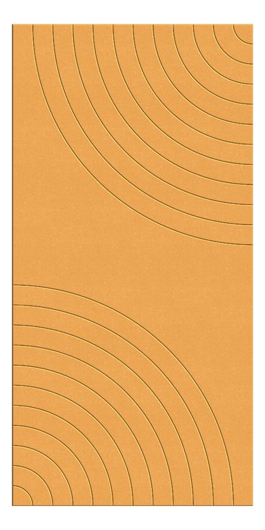 Front Image of Panel Acoustic AutexUK Groove V5 HalfSpaced Senado