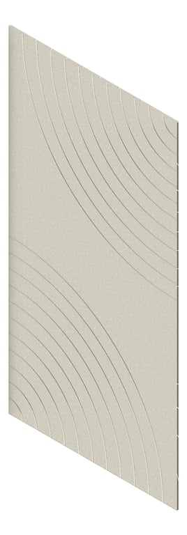 3D Presentation Image of Panel Acoustic AutexUK Groove V5 HalfSpaced Terrace