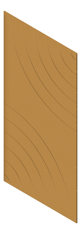 3D Presentation Image of Panel Acoustic AutexUK Groove V5 TypicalSpaced Beehive