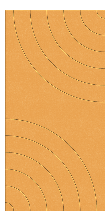 Front Image of Panel Acoustic AutexUK Groove V5 TypicalSpaced Senado