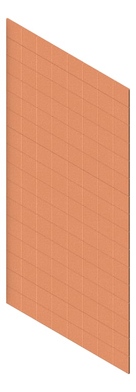 3D Presentation Image of Panel Acoustic AutexUK Groove V6 HalfSpaced Canyon