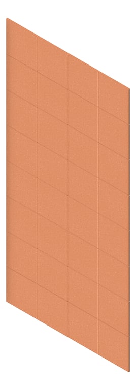 3D Presentation Image of Panel Acoustic AutexUK Groove V6 TypicalSpaced Canyon