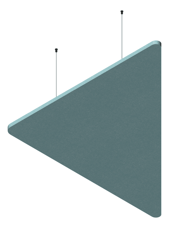 3D Presentation Image of Panel Acoustic AutexUK Horizon Triangle Suspended