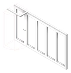 3D Shaded Image of OperableWall SideStack Bildspec Konnect