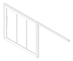 3D Documentation Image of Door Sliding Bildspec Moove Acoustic