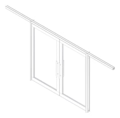 3D Documentation Image of Door Sliding Bildspec Moove BiParting